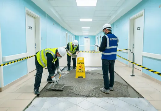 Hospital tile adhesive project